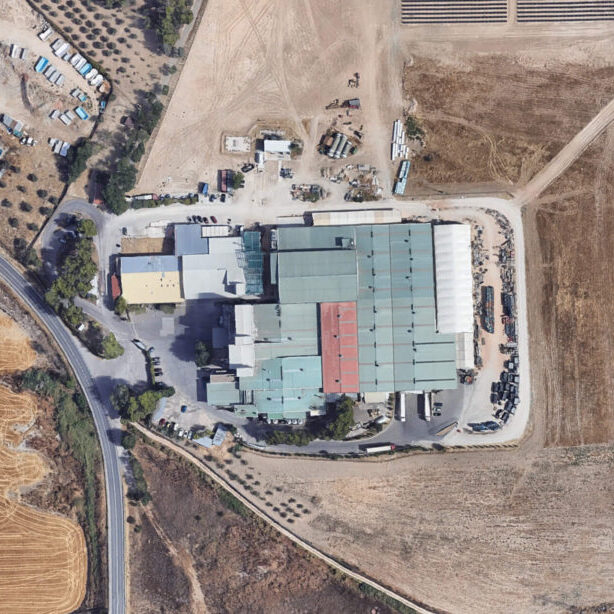 Aérea de la empresa Visán Industrias Zootecnicas en Arganda del Rey
