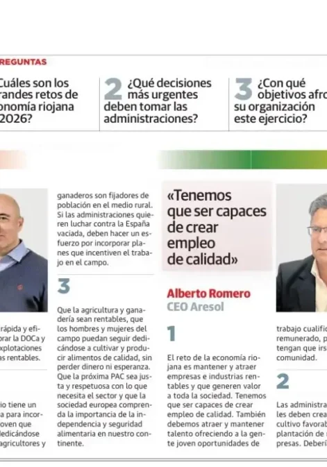 Entrevista suplemento Diario La Rioja
